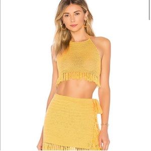 skirt and halter in RED